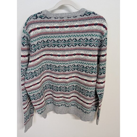 Sonoma Men XL Sweater Fair Isle Christmas Pullover Nordic Wool Blend Knit Preppy - Picture 4 of 8